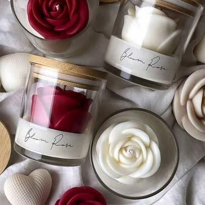 Blush Rose Candle Duo