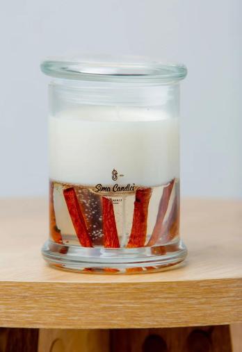 Cinnamon Glass Candle