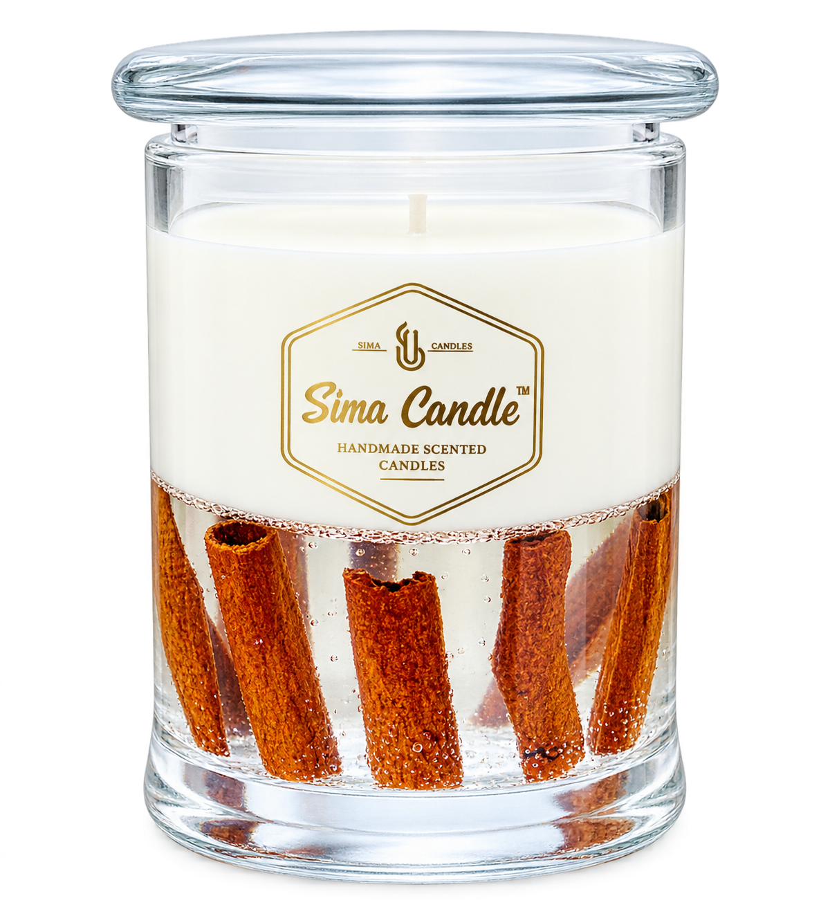 Cinnamon scented candle