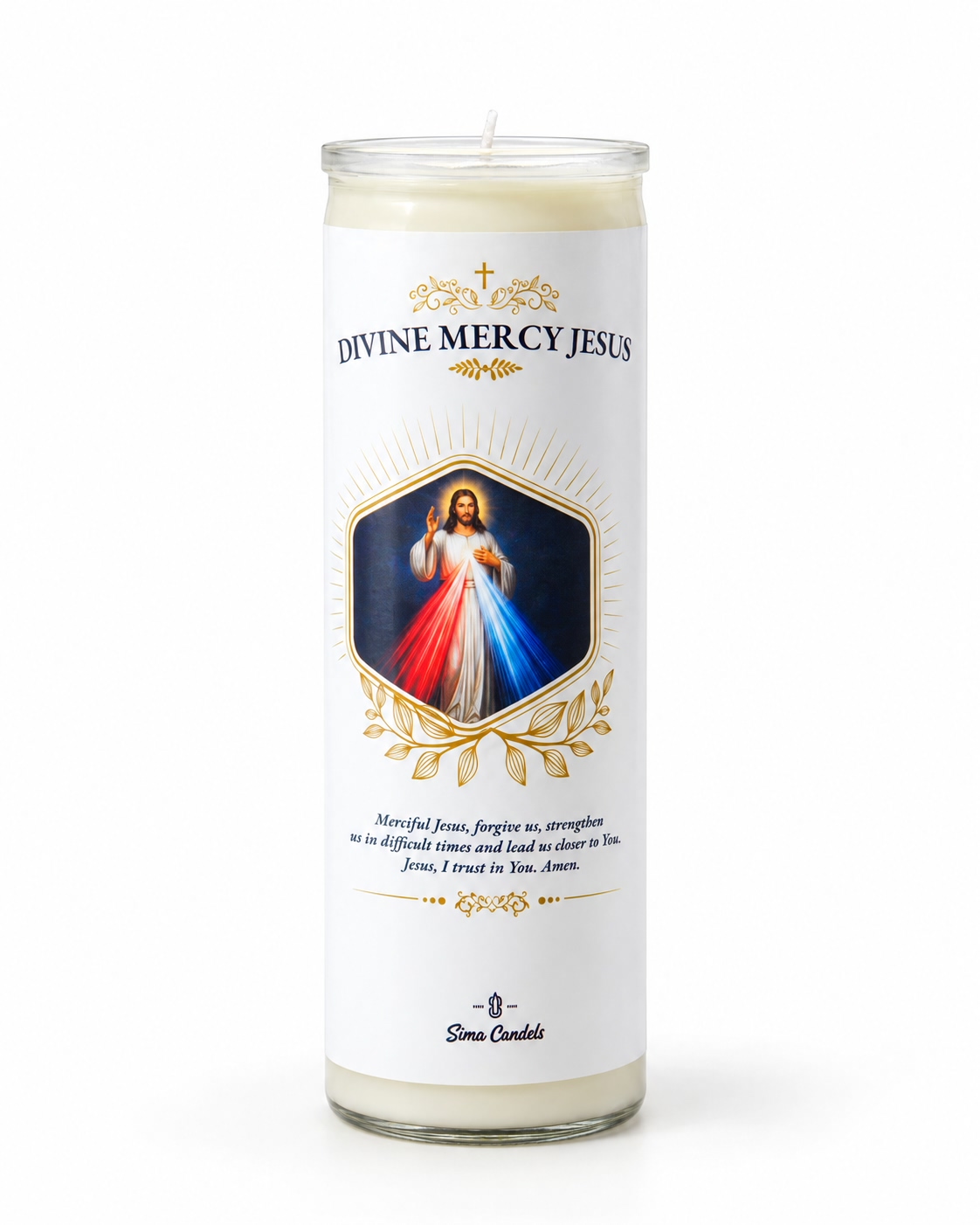 Divine Mercy Jesus Candle