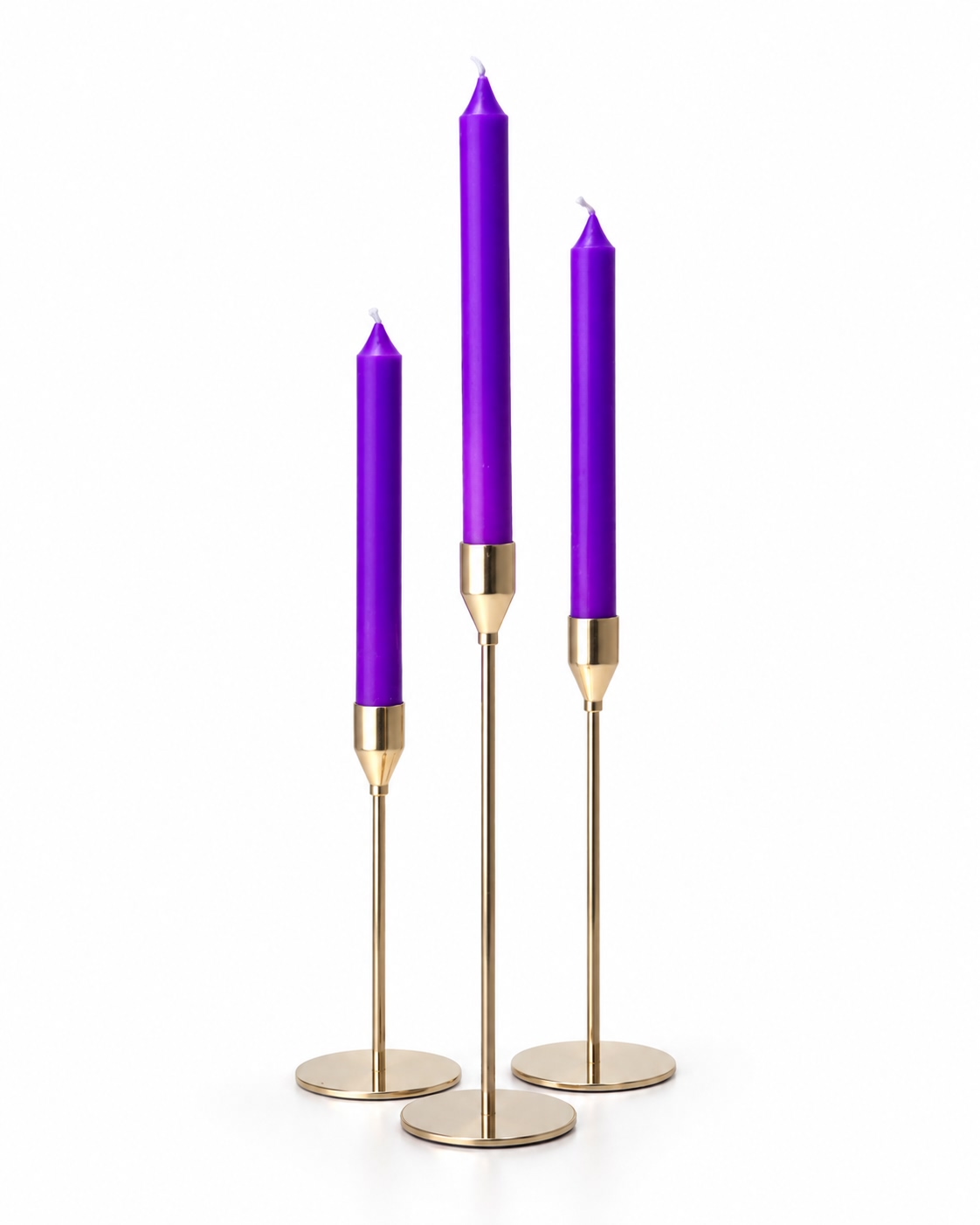 Purple Pillar Candles