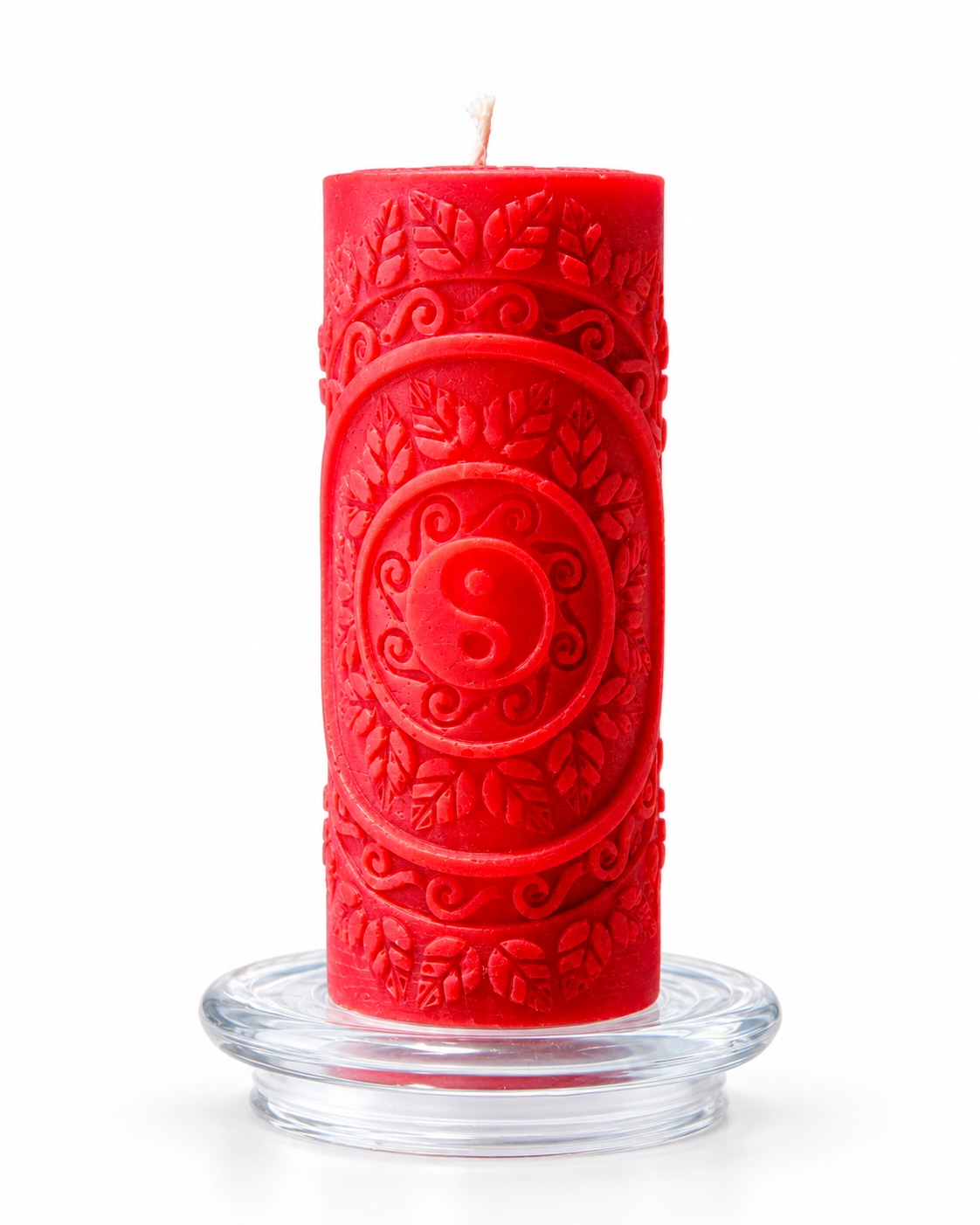 Embossed pillar candle