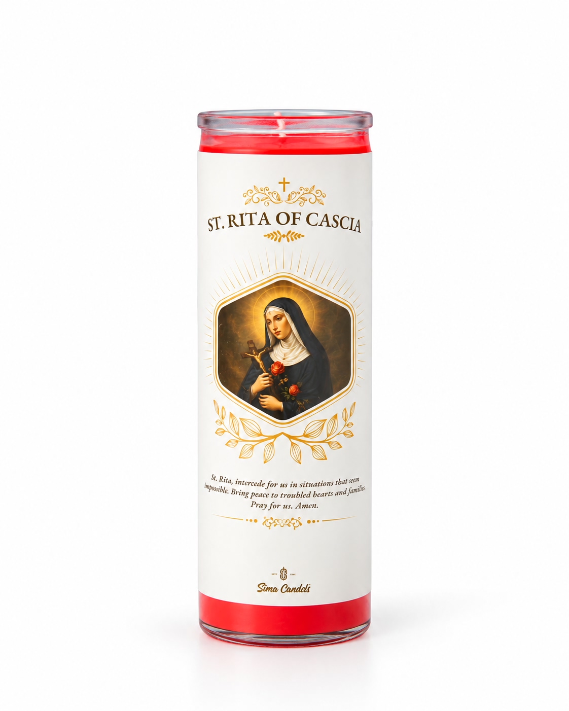 Saint Rita of Cascia Candle