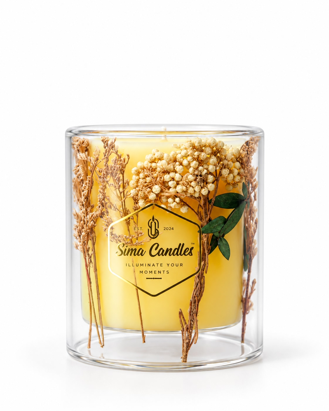 Citronella scented candle